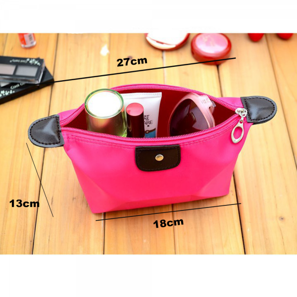 Dellylife CMB-PI Cosmetic Pouch Travel Small Bag Waterproof for cosmetics Stationary tools gadget product - PINK