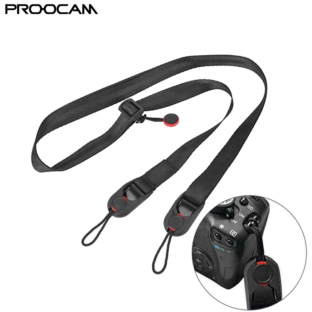 Proocam DCS10 SLR DSLR Camera Strap QuickRelease Clips Neck Shoulder